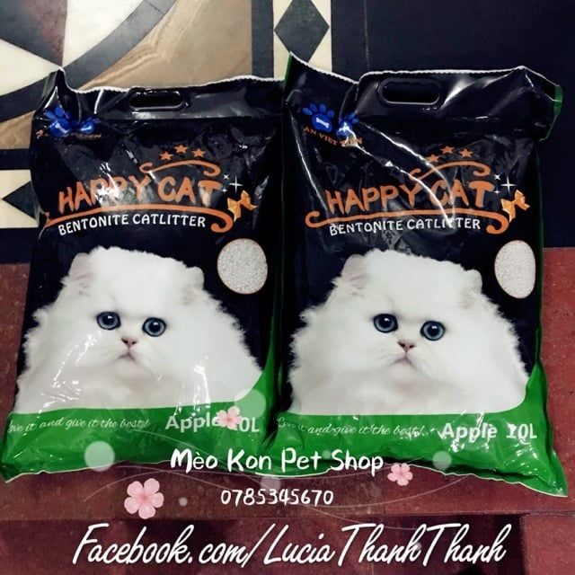  Cát vệ sinh cho mèo Happy Cat 10L 