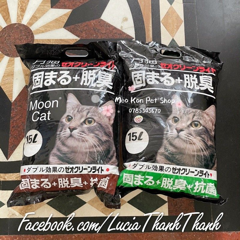  Cát vệ sinh cho mèo siêu vón Nhật Bản 15L 