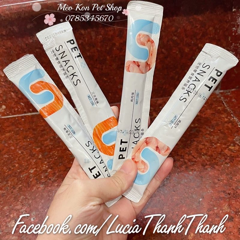  Súp thưởng dạng thanh Pet Snack dành cho mèo đủ vị 