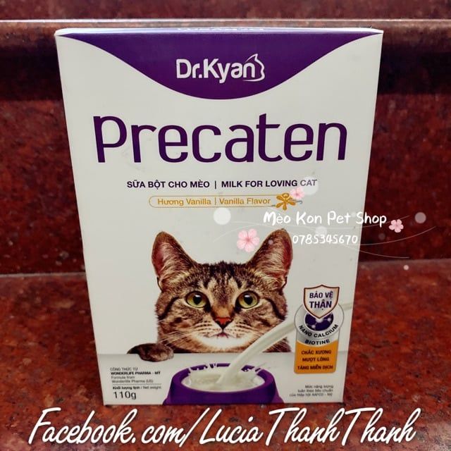  Sữa bột cho mèo Precaten hộp 110gr 