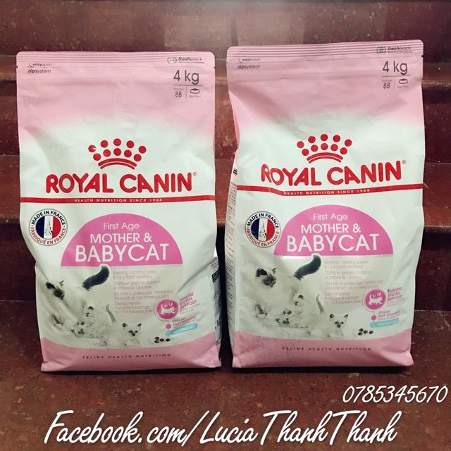  Thức ăn cho mèo ROYAL CANIN MOTHER & BABYCAT 34 bịch 1 kg 