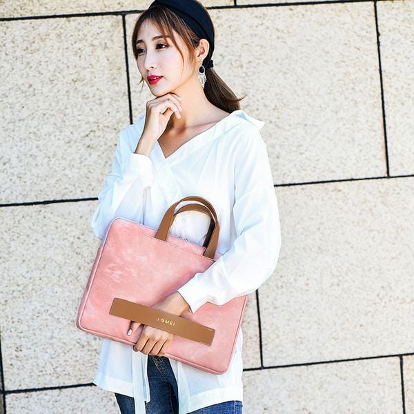  Túi da nữ chống sốc Macbook, Laptop có quai xách, chống nước T13 