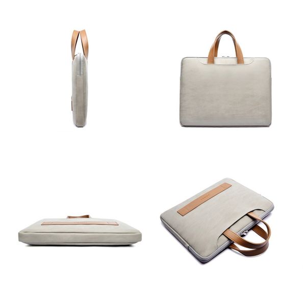  Túi da nữ chống sốc Macbook, Laptop có quai xách, chống nước T13 