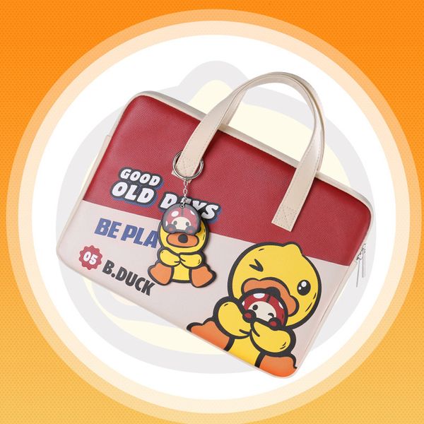  Túi da nữ chống sốc Macbook, Laptop chống nước, có quai xách T23 