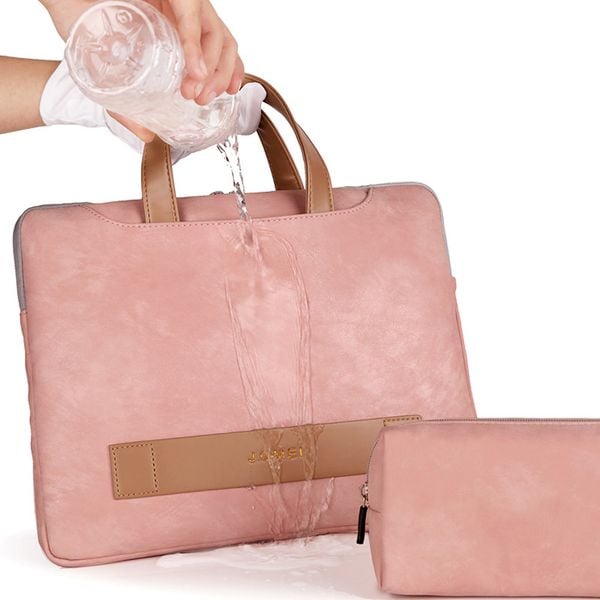  Túi da nữ chống sốc Macbook, Laptop có quai xách, chống nước T13 