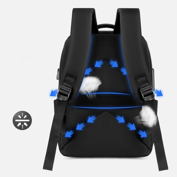  Balo Nam Nữ, đựng laptop, chống nước, cổng sạc USB HL071 