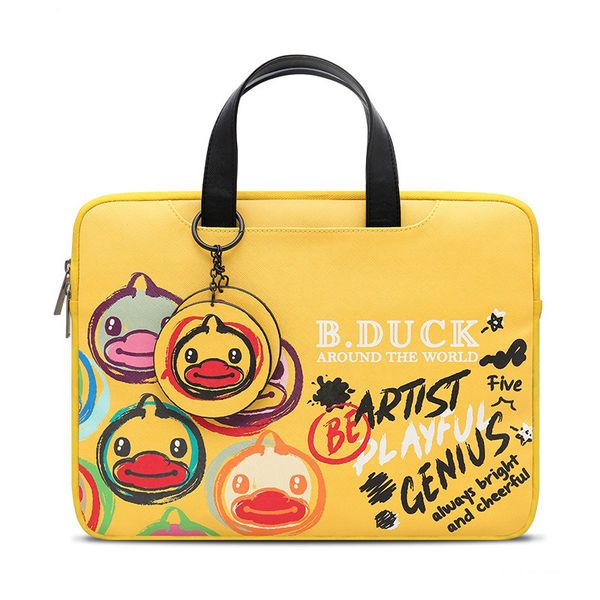  Túi da nữ chống sốc Macbook, Laptop chống nước, có quai xách T23 