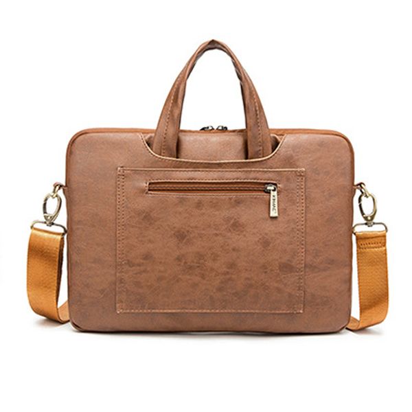  Túi da chống sốc Macbook, Laptop có dây đeo, chống nước T42 