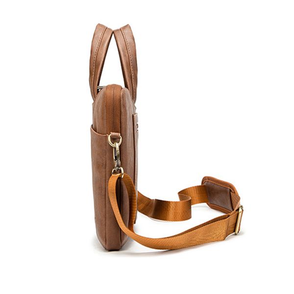  Túi da chống sốc Macbook, Laptop có dây đeo, chống nước T42 