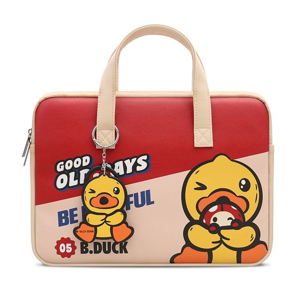  Túi da nữ chống sốc Macbook, Laptop chống nước, có quai xách T23 