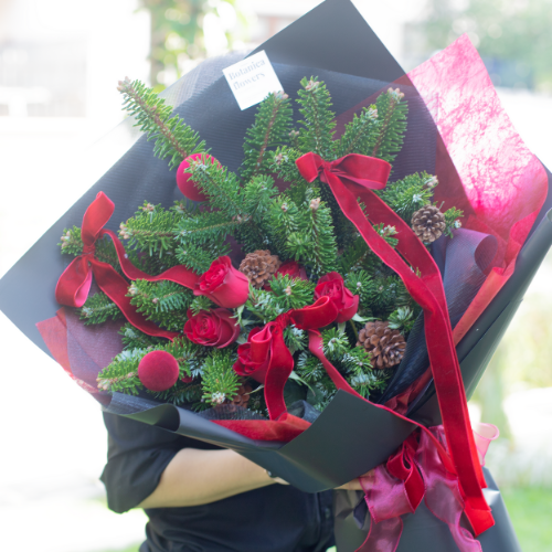  Christmas Red Bouquet 