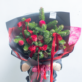  크리스마스 레드 부케 