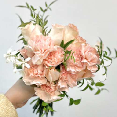  Apricot Dream Wedding Bouquet 