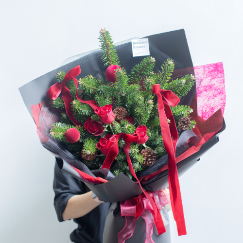  Christmas Red Bouquet 