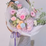  로맨틱 핑크 수국 