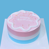  레인보우 생일케익 