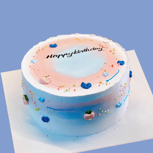  Blue See Birthday Cake 