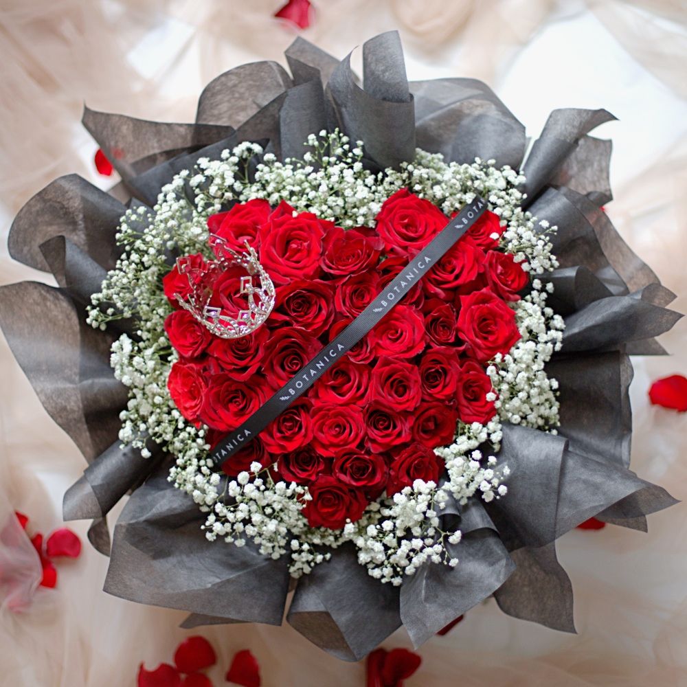 Heart Rose Bouquet 