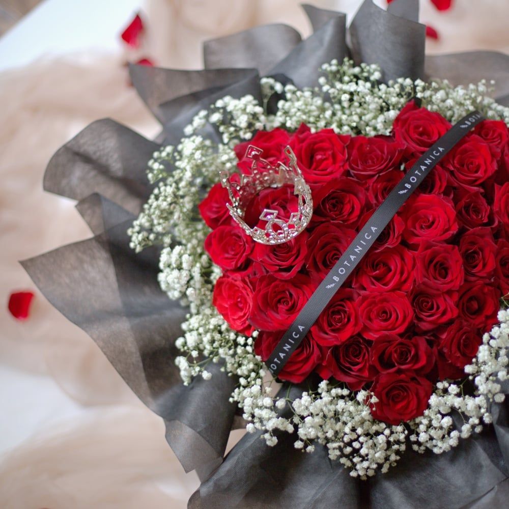  Heart Rose Bouquet 