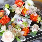  플라워 와인 박스 