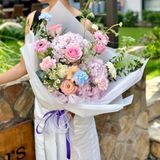  로맨틱 핑크 수국 