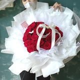  Bó Hoa Hồng Trái Tim 