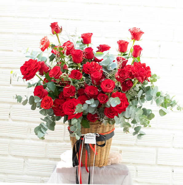  Basket Of Red Roses XL 
