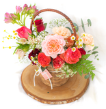  Colombia Carnation And Mixed Flowers Basket 