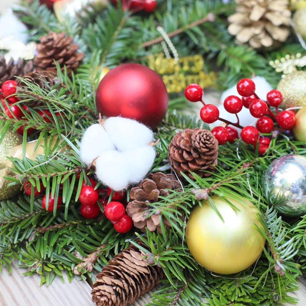  Vòng Hoa Noel Tràn Ngập Yêu Thương 