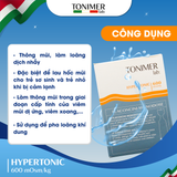 Tonimer lab Hypertonic - Dung dịch nhỏ mũi ưu trương 600 mOsm/kg