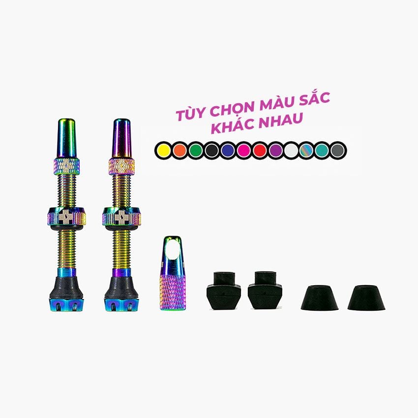  Bộ Van Vỏ Không Ruột V2 | Tubeless Valve Kit 44mm 