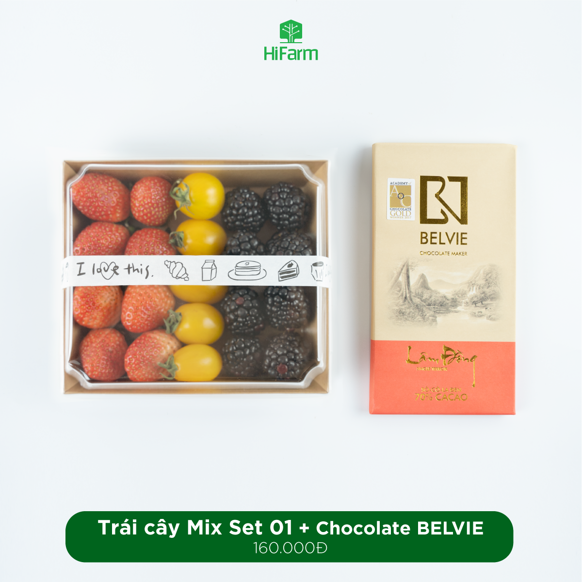  Trái cây Mix + Chocolate Belvie 