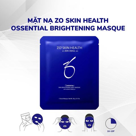 ZO SKIN HEALTH SKIN BRIGHTENING SHEET MASQUE - Mặt nạ dưỡng sáng da