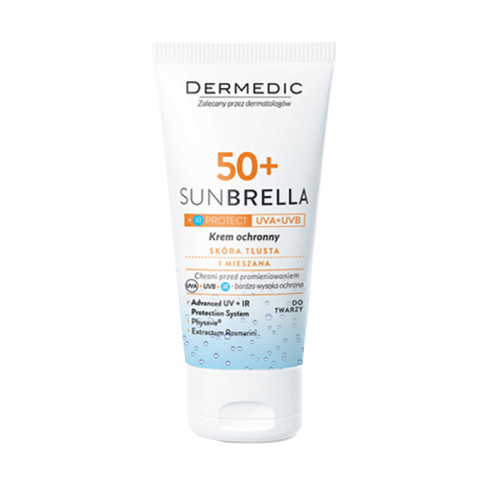 Dermedic Sunbrella SPF 50+ Sun Protection Cream Oily And Combination Skin - Kem Chống Nắng Cho Da Dầu, Da Hỗn Hợp 50ml