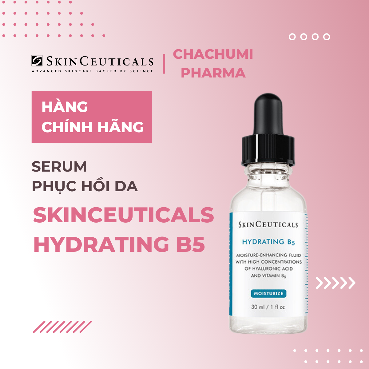 SkinCeuticals Hydrating B5 - Serum Phục Hồi Da 30ml (Pháp)