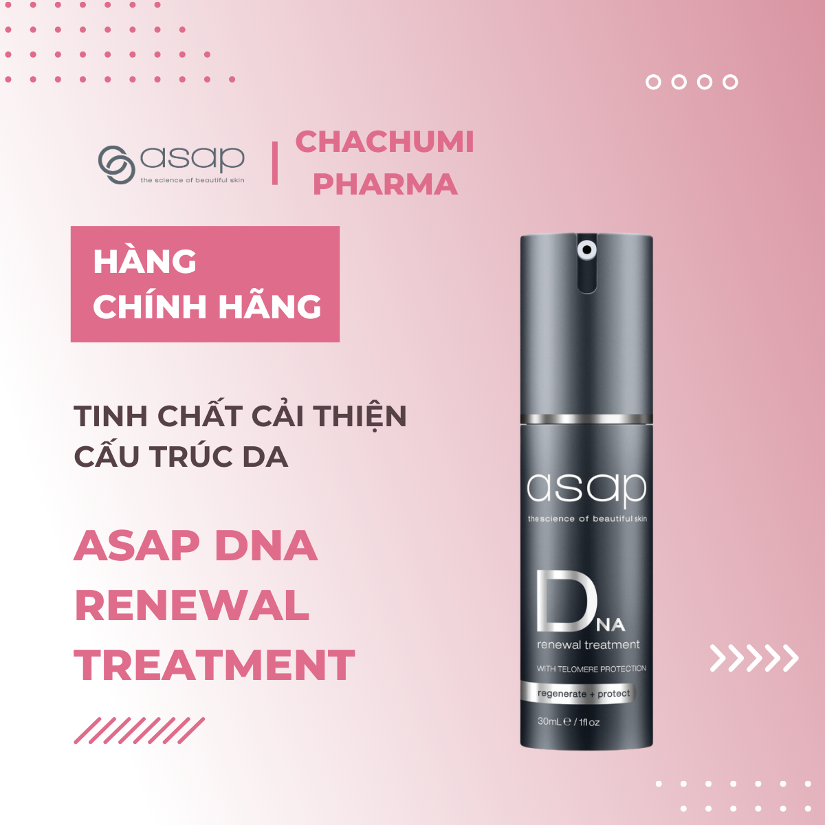 Asap DNA Renewal Treatment – Tinh Chất Phục Hồi Cấu Trúc Da 30ml