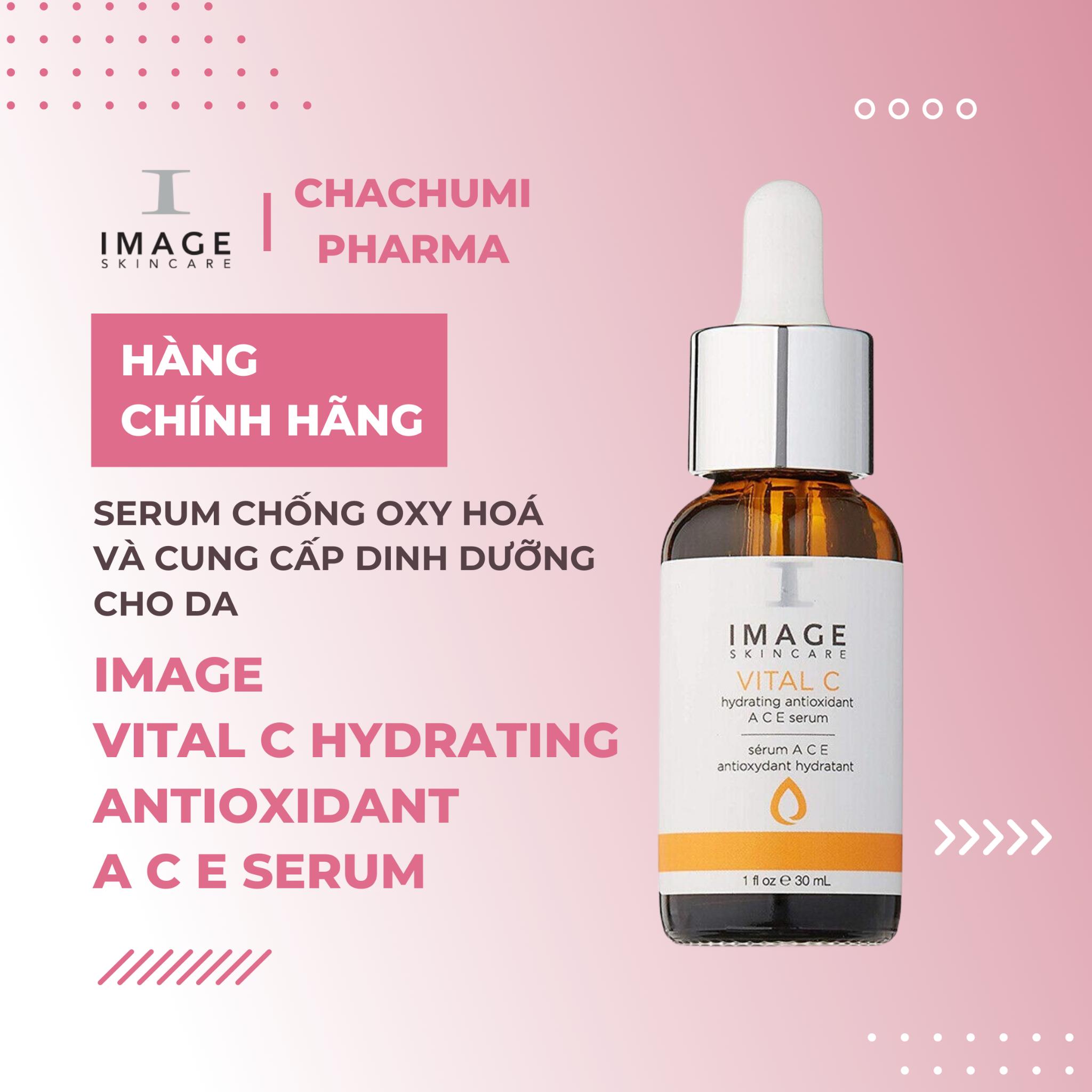 Image Skincare VITAL C Hydrating Antioxidant ACE Serum - Serum Chống Oxy Hoá Và Cung Cấp Dinh Dưỡng Cho Da 30ml