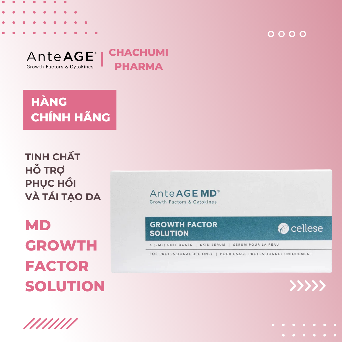 AnteAGE MD Growth Factor Solution -Tinh Chất Phục Hồi Làn Da Và Lành Thương