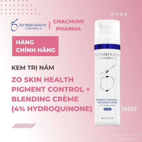 ZO SKIN HEALTH PIGMENT CONTROL+BLENDING CRÈME (4% HYDROQUINONE) - Kem trị nám