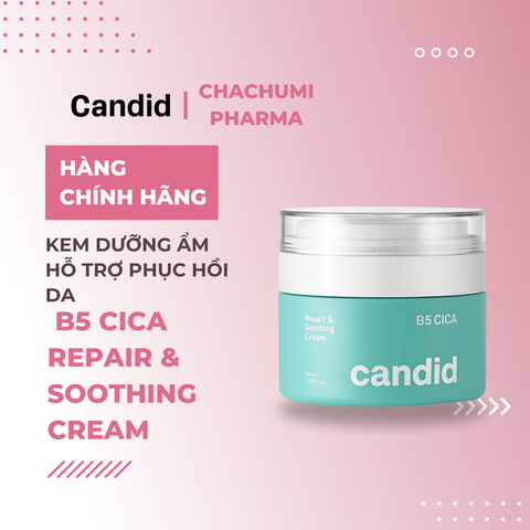 Candid B5 CICA Repair & Soothing Cream - Kem Dưỡng Ẩm Hỗ Trợ Phục Hồi Da B5 CICA 50ml