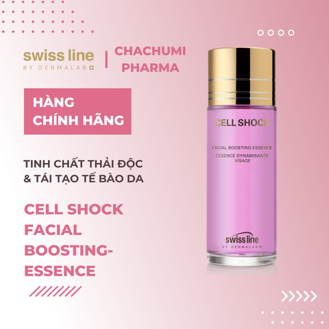 Swissline Cell Shock Facial Boosting Essence - Nước vỗ tinh chất thần kỳ, thải độc & tái tạo tế bào da