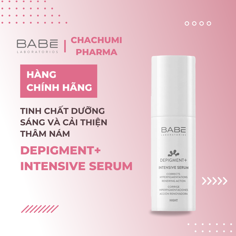 Tinh Chất BABE Depigment+ Intensive Serum Hỗ Trợ Làm Sáng Da, Giảm Thâm Và Đốm Nâu 30ml