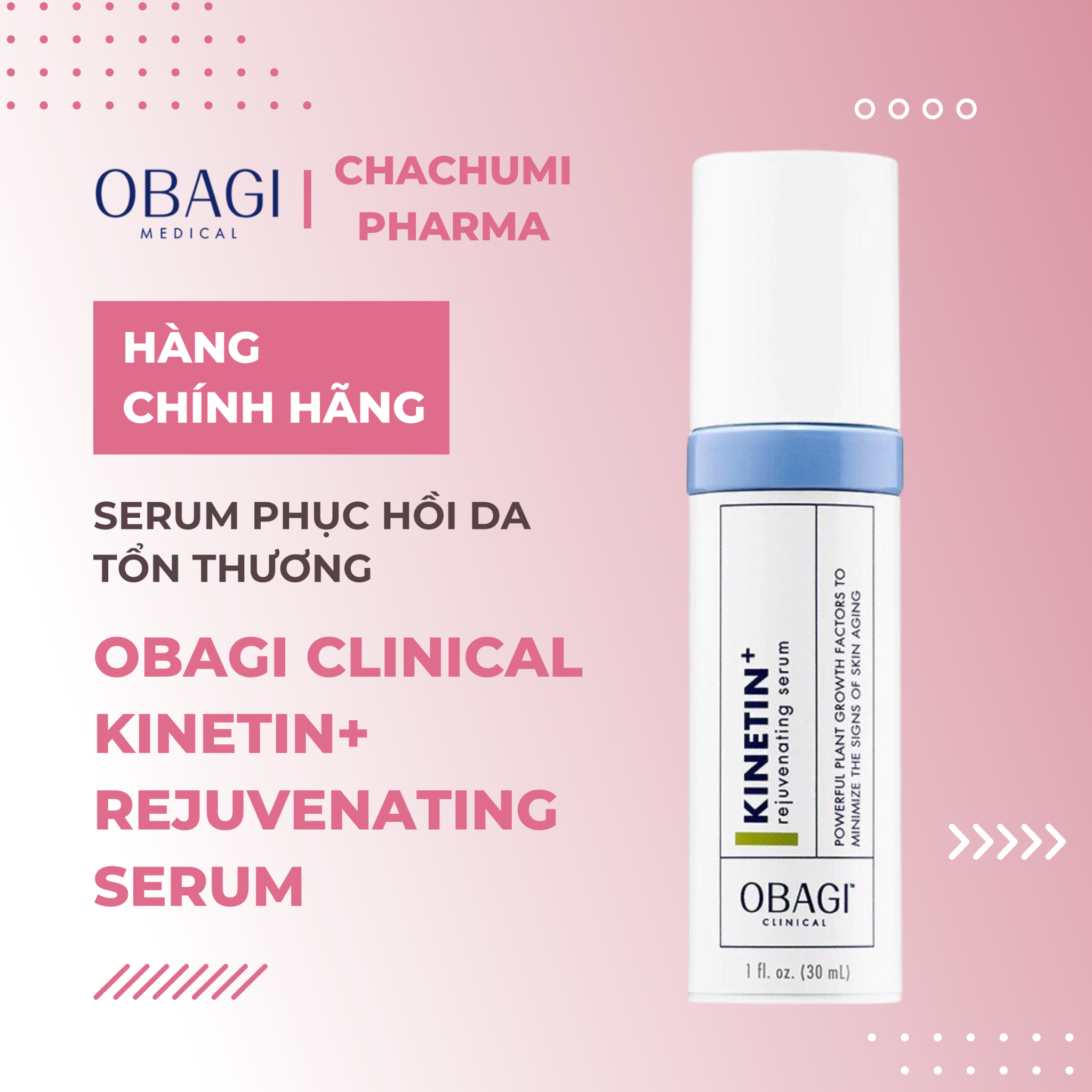 Obagi Clinical Kinetin+ Rejuvenating Serum - Serum Phục Hồi Da Tổn Thương
