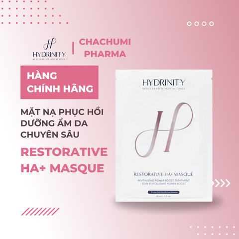 Mặt Nạ Hydrinity Restorative HA+ Masque Phục Hồi Dưỡng Ẩm Da Chuyên Sâu (1 miếng x 30ml)