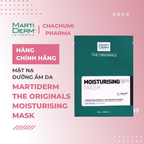 MartiDerm The Originals Moisturising Mask - Mặt nạ dưỡng ẩm da (25ml x 10 miếng)