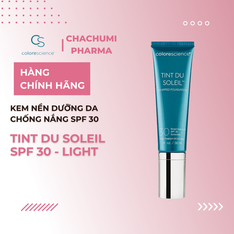 Kem Nền Dưỡng Da Chống Nắng SPF 30 Colorescience Tint Du Soleil - Light