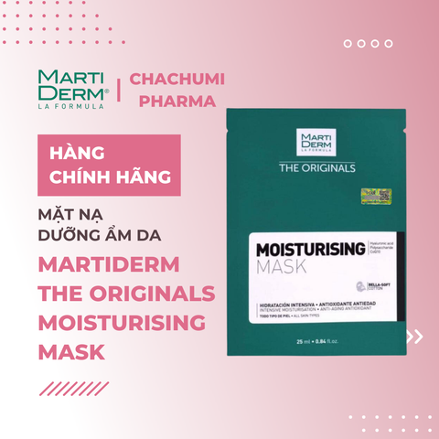 MartiDerm The Originals Moisturising Mask - Mặt nạ dưỡng ẩm da (25ml x 10 miếng)