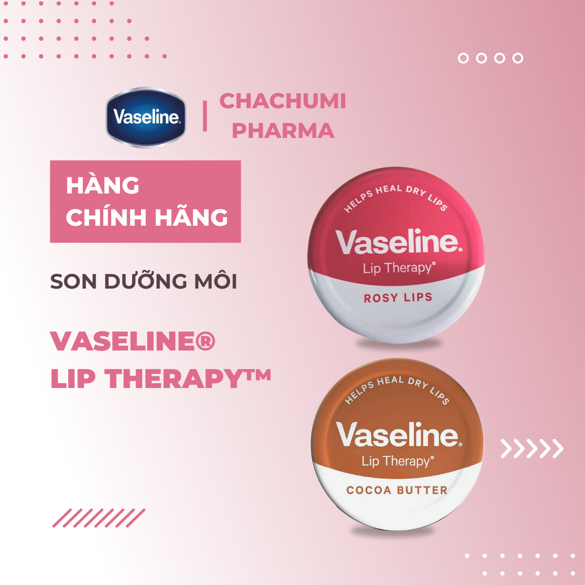 Son dưỡng môi Vaseline Lip Therapy 20g