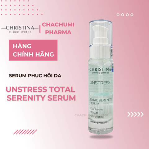 Serum Christina Unstress Total Serenity Serum Phục Hồi, Căng Bóng Da 50ml