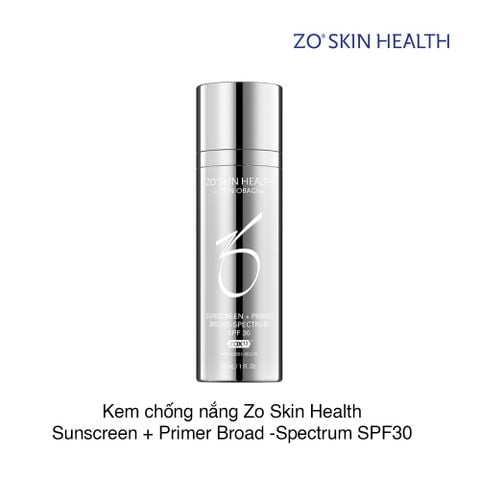 ZO SKIN HEALTH SUNSCREEN + PRIMER SPF 30 - Kem chống nắng vật lý phổ rộng